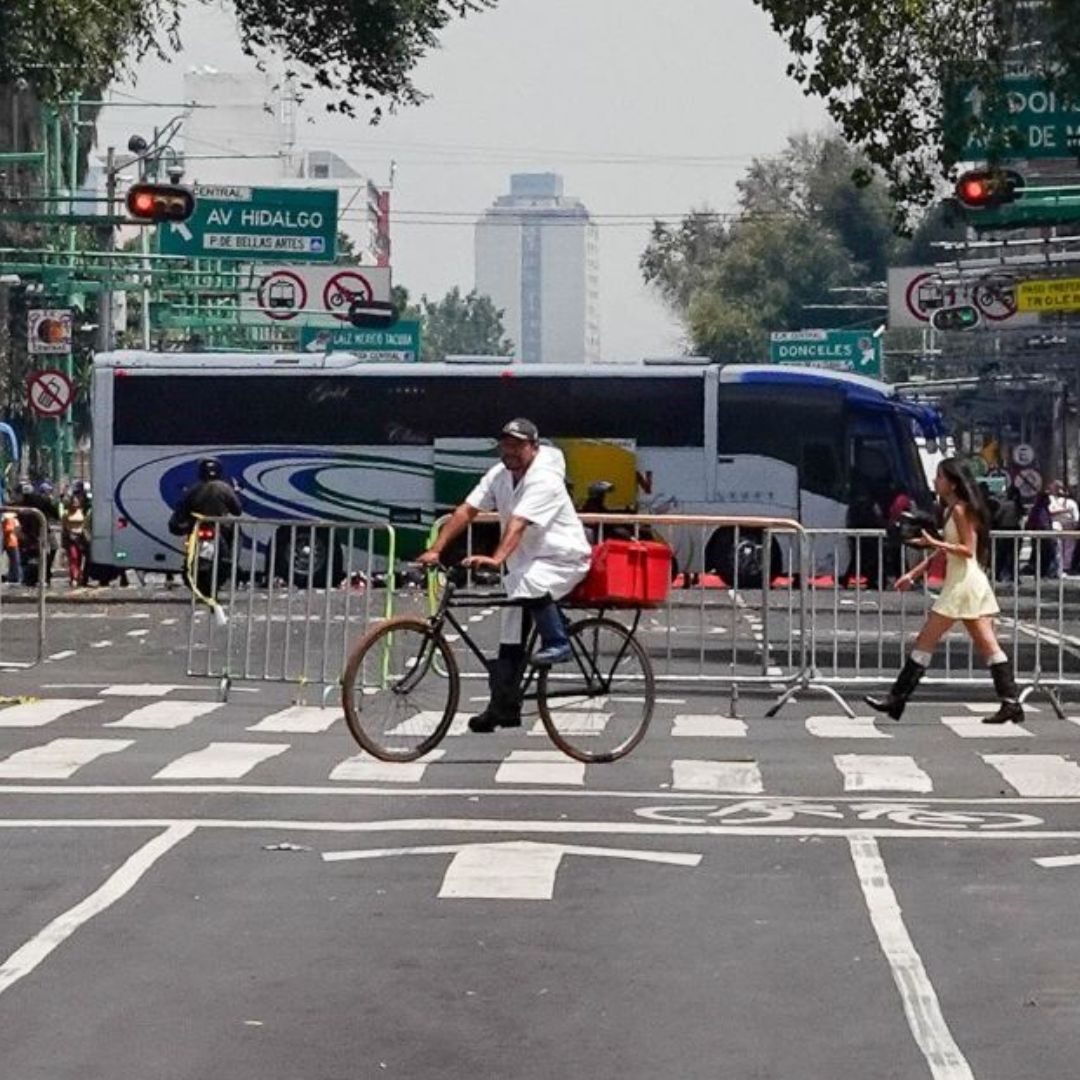 Bloqueo en la Ciudad de México.
